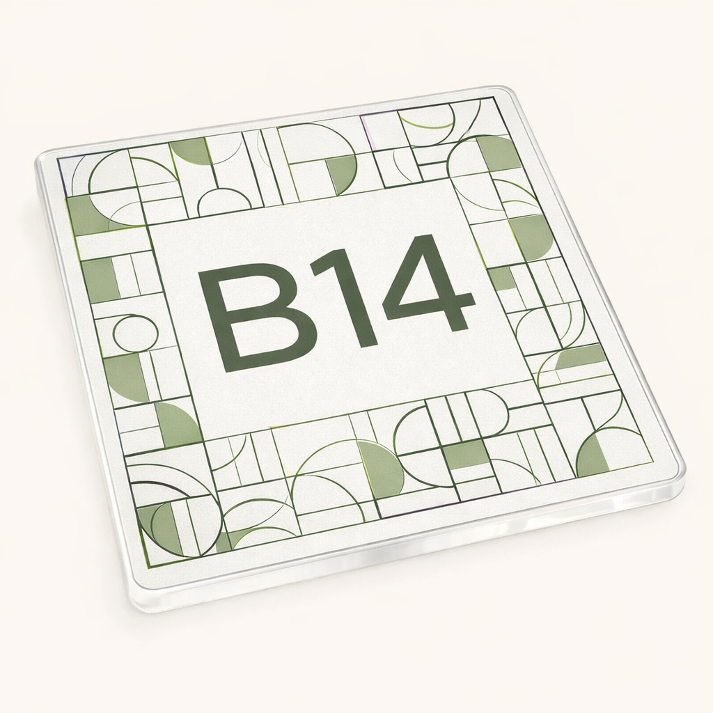 Yardley Wood - Coaster - Geometric Lines - Postcode