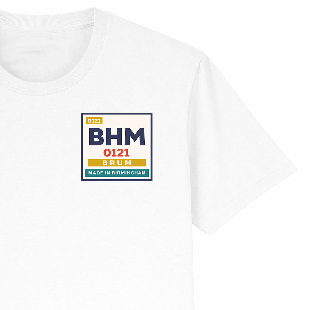 Birmingham - T-Shirt - BHM 0121 Periodic Element Badge