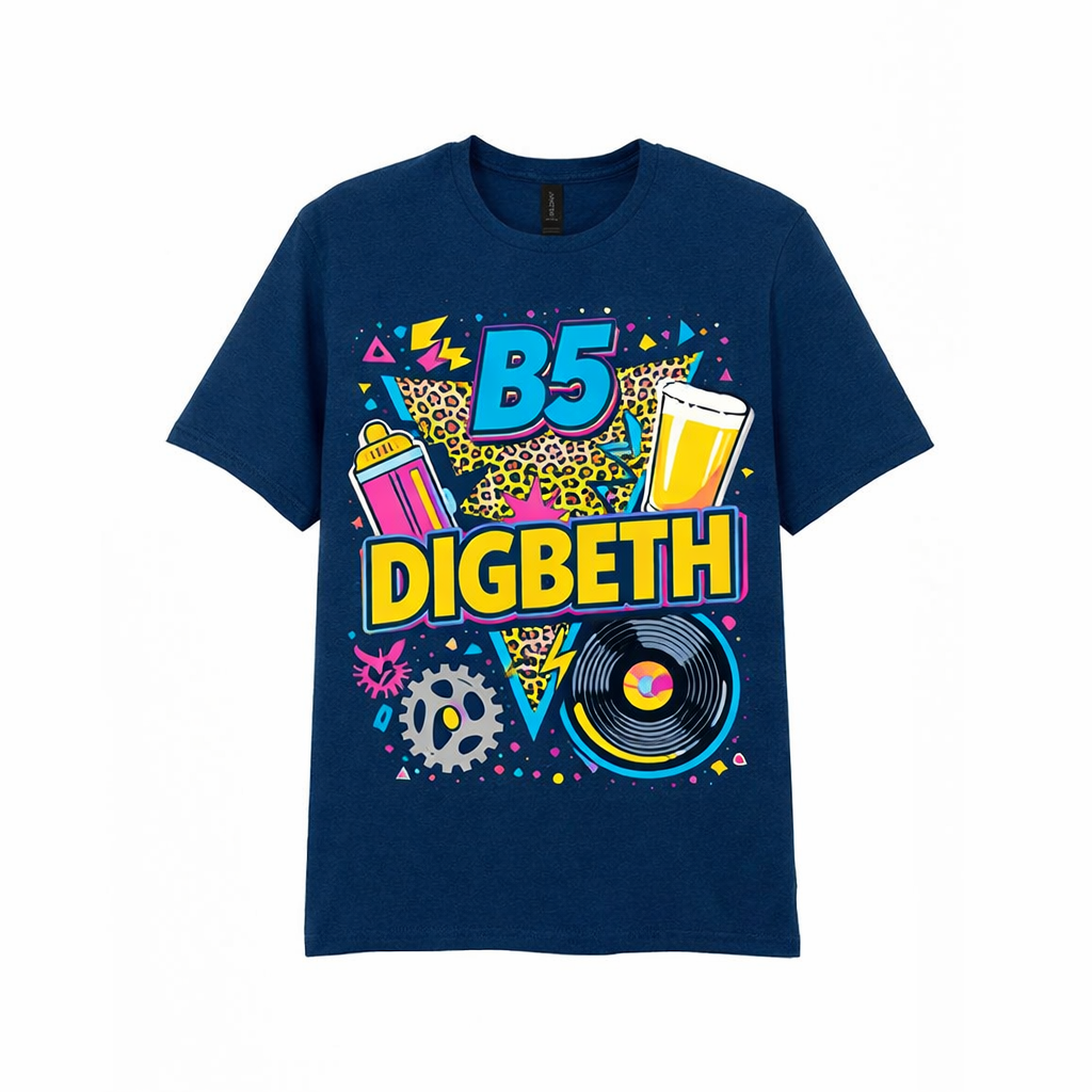 Digbeth - T-Shirt - Playful Neon Vibe Design