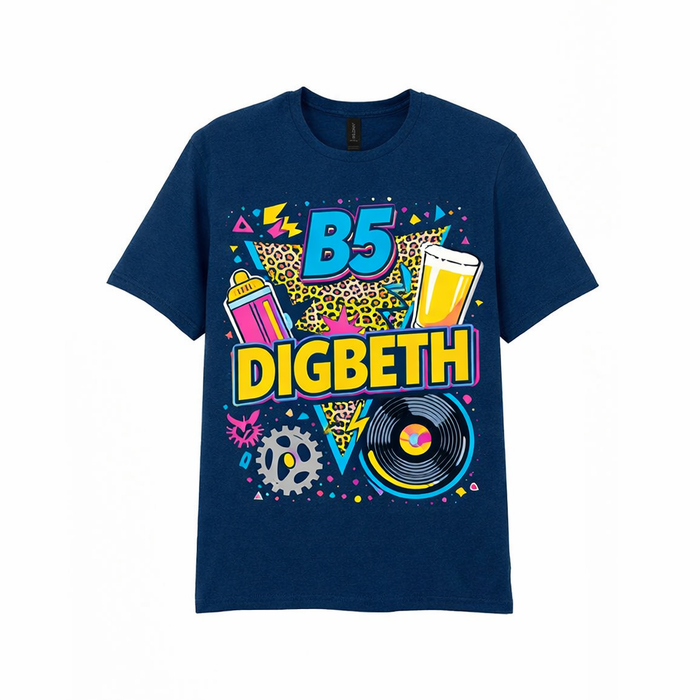 Digbeth - T-Shirt - Playful Neon Vibe Design