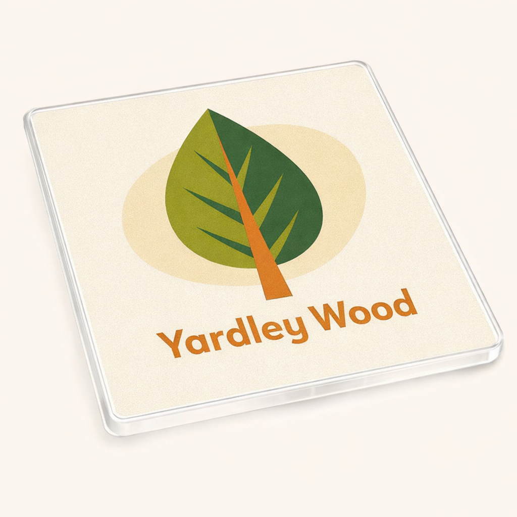Yardley Wood - Coaster - Mid-Century Retro - Leaf