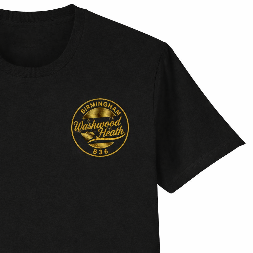 Washwood Heath - T-Shirt - B36 Vintage Stamp Design