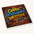Westside - Coaster - Urban Street Art - Word Stack