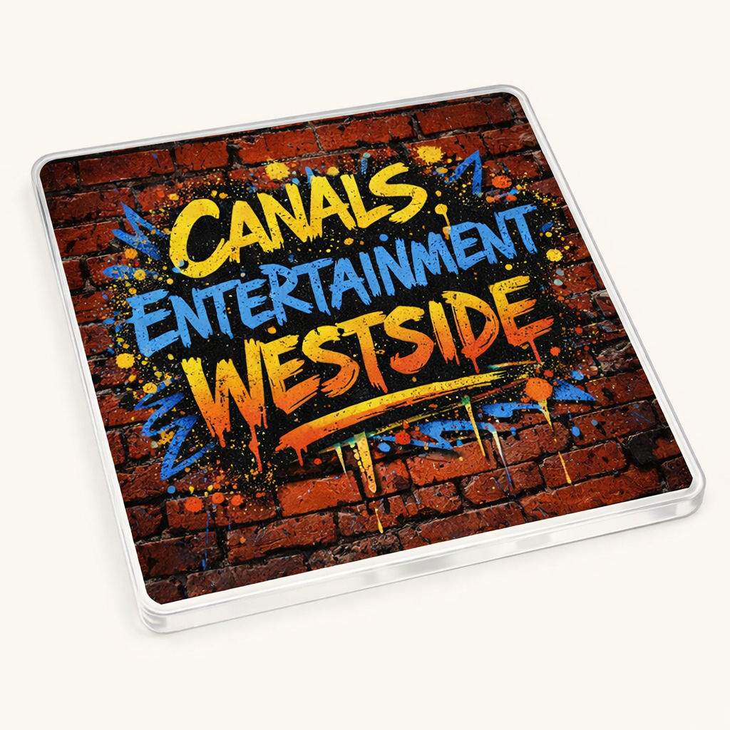 Westside - Coaster - Urban Street Art - Word Stack