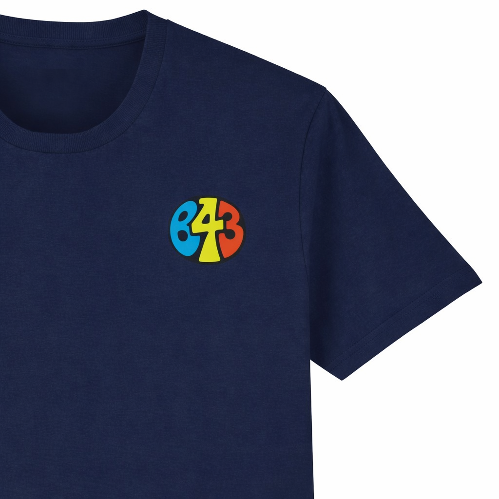 B43 - T-Shirt - Vintage Stamp Design