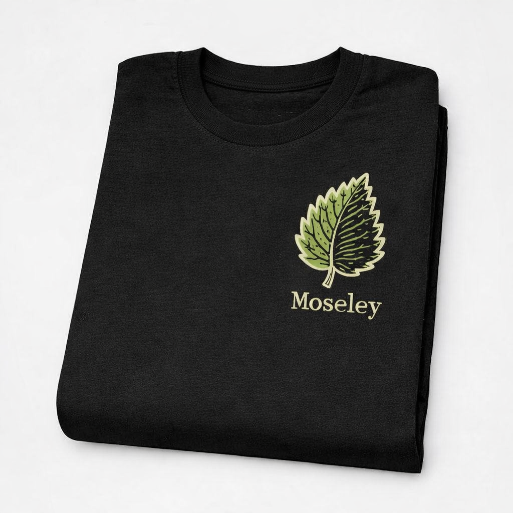 Moseley - T-Shirt - Bold Indie Design - Leaf