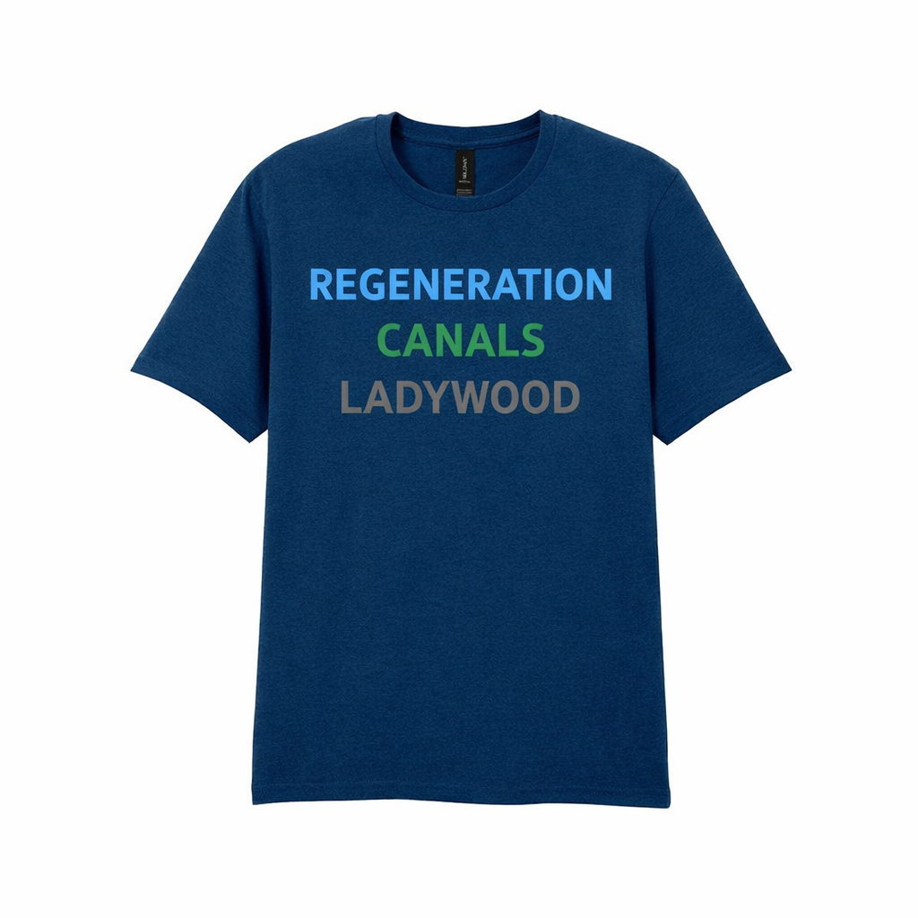 Ladywood - T-Shirt - Minimal Type Stack Design