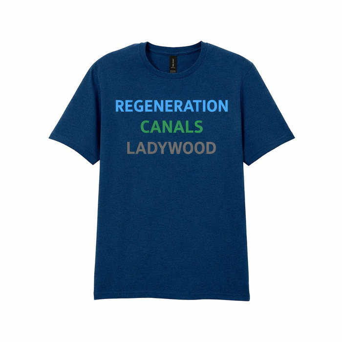 Ladywood - T-Shirt - Minimal Type Stack Design