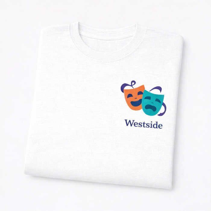 Westside - T-Shirt - Minimal Cool Design - Theatre Masks