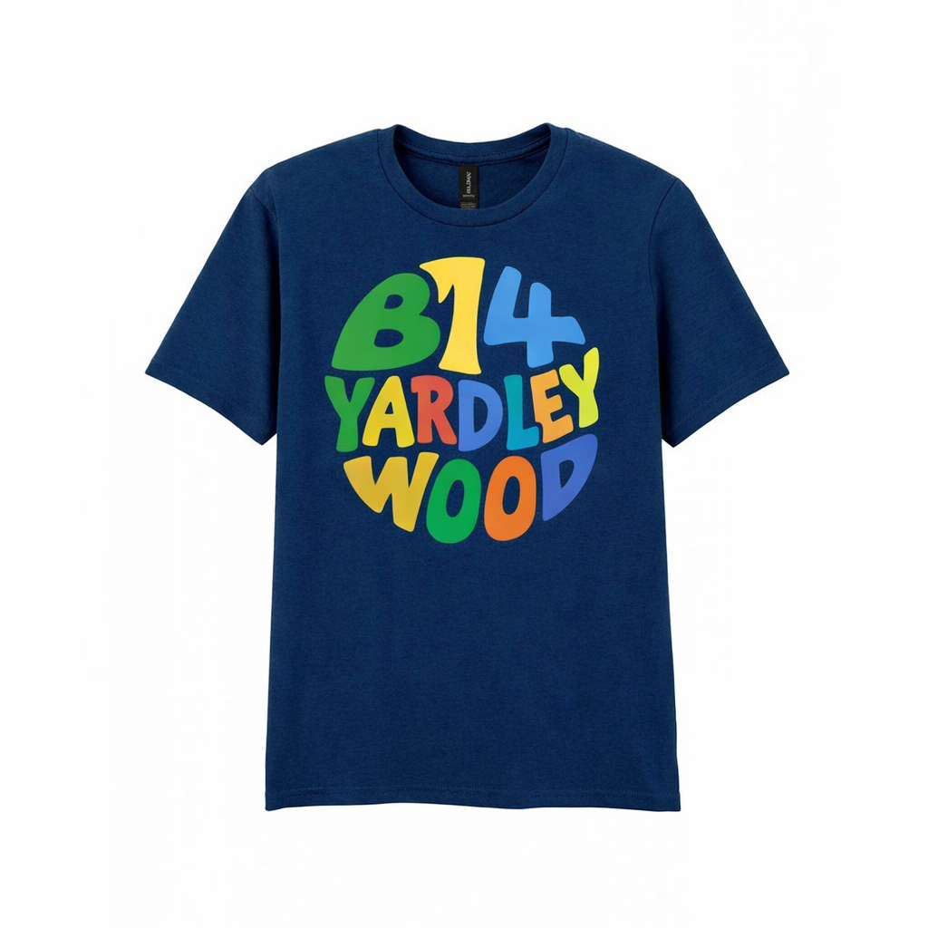 Yardley Wood - T-Shirt - Colour Burst Design