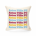 Linen-Effect Polyester Cushion Cover Gift - Aston Villa Supporter Fan Home Decor Villa Vibe Weave