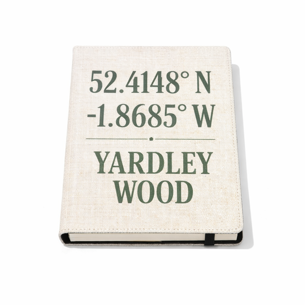 Yardley Wood - Notepad - Minimalist Coordinates Design