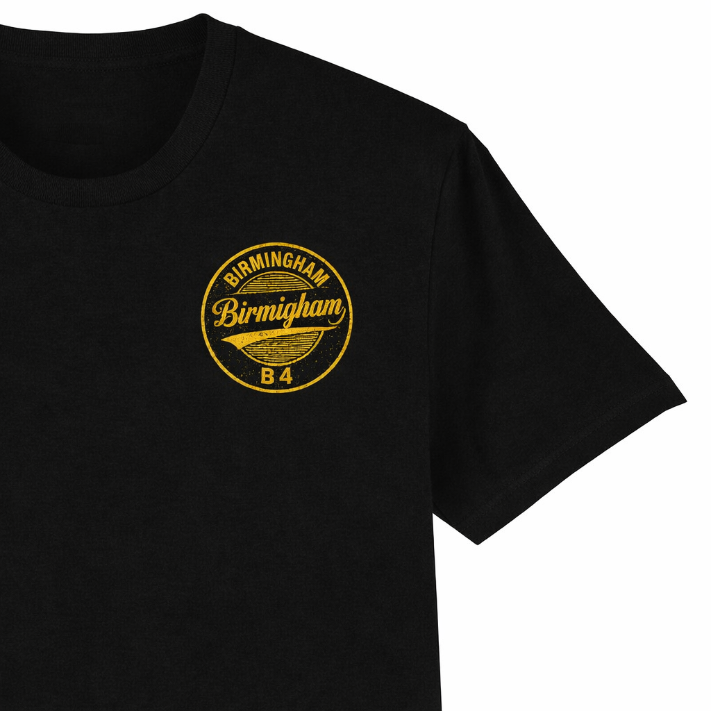 Birmingham - T-Shirt - B4 Vintage Stamp Design