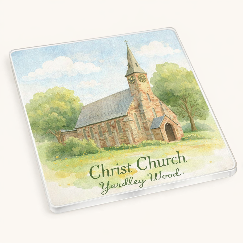 Yardley Wood - Coaster - Soft Watercolours - Christ Church