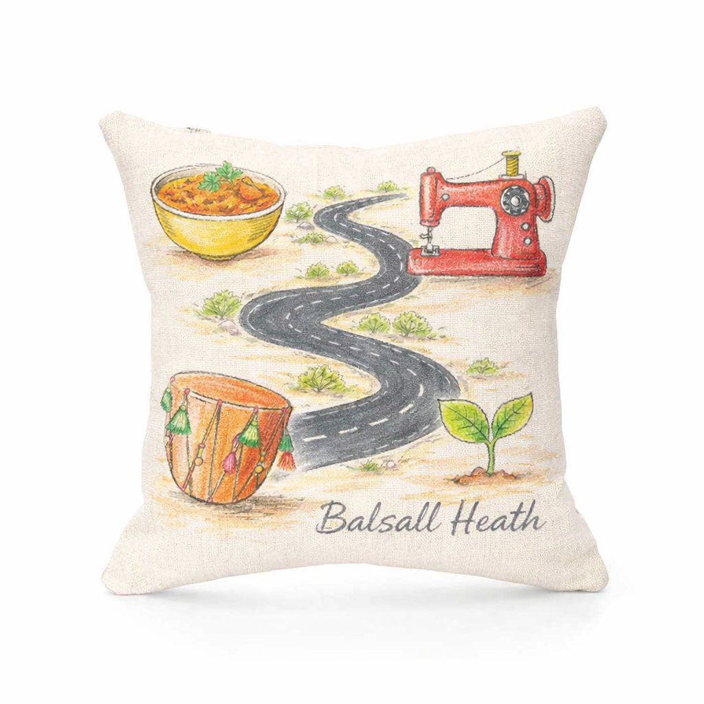 Balsall Heath - Cushion - Whimsical Illustrations Design