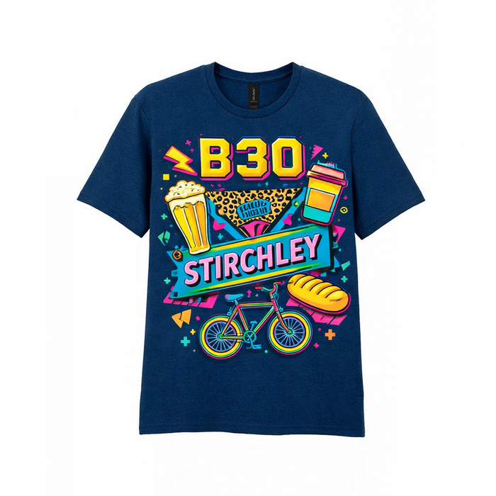 Stirchley - T-Shirt - Playful Neon Vibe Design