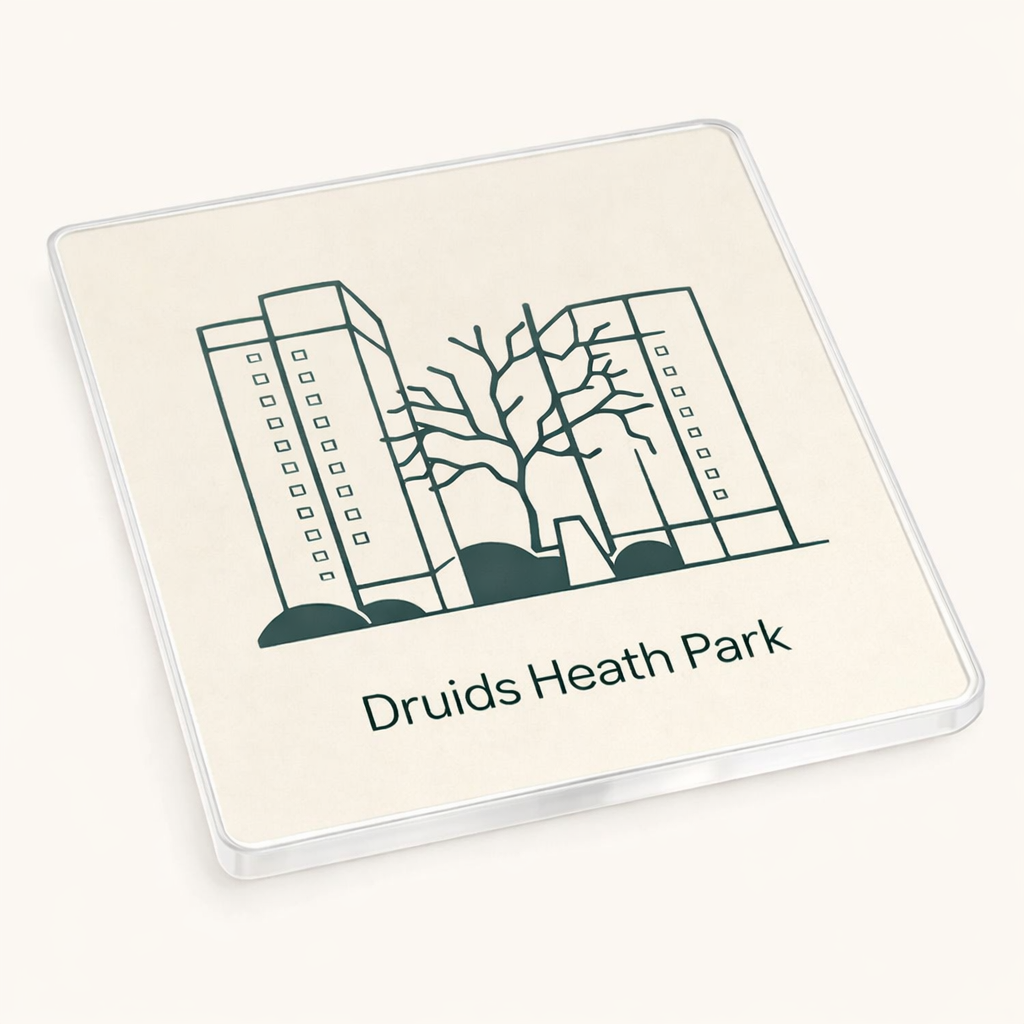 Druids Heath - Coaster - Geometric Lines - Druids Heath Park