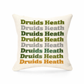 Druids Heath - Cushion - Retro Typography Design