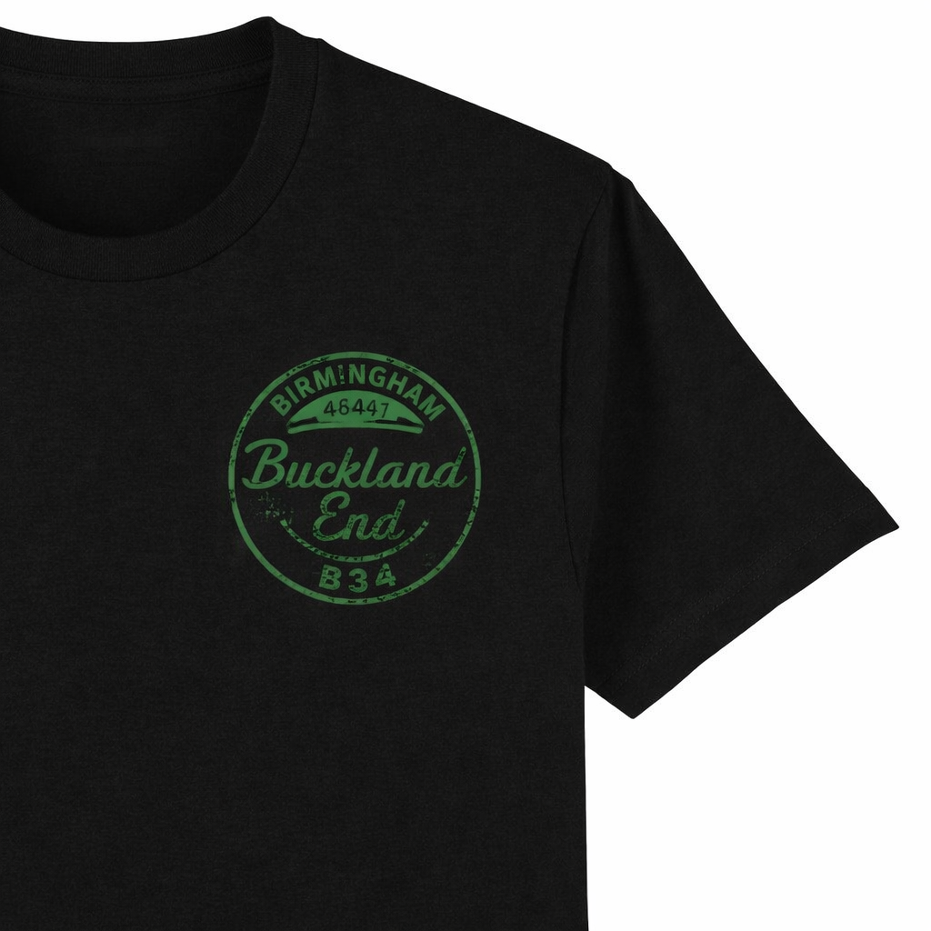 Buckland End - T-Shirt - B34 Vintage Stamp Design