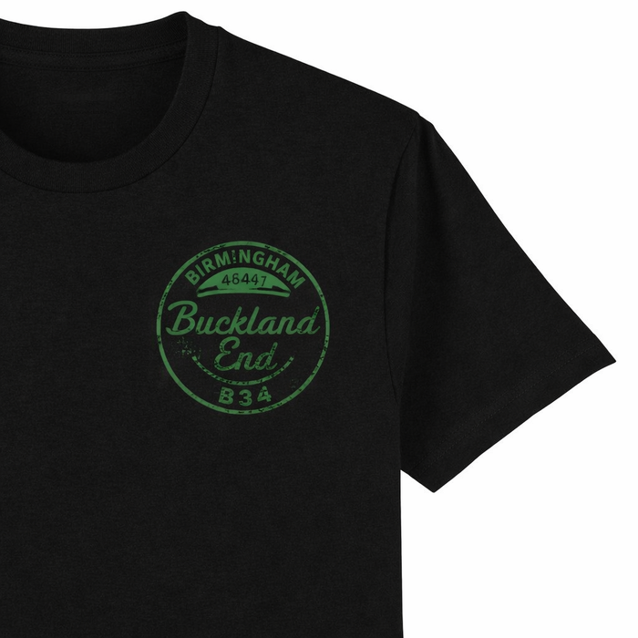 Buckland End - T-Shirt - B34 Vintage Stamp Design