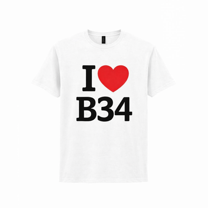 Buckland End - T-Shirt - I Heart B34 Design