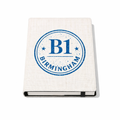 Birmingham - Notepad - Vintage Stamp Design B1 Blue
