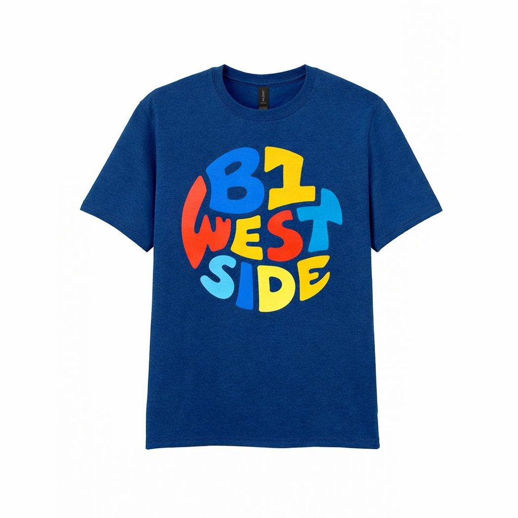 Westside - T-Shirt - Colour Burst Design