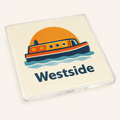 Westside - Coaster - Mid-Century Retro - Canal Boat