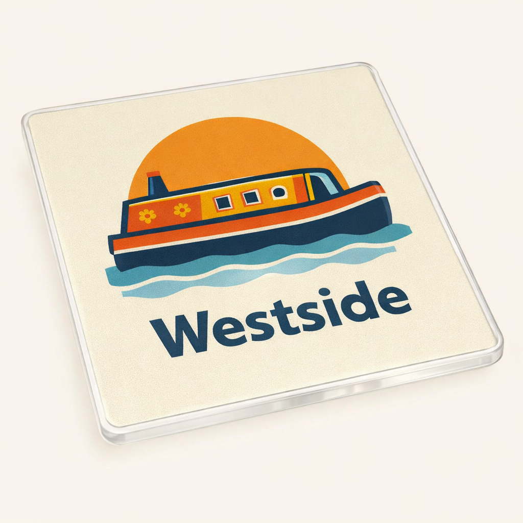 Westside - Coaster - Mid-Century Retro - Canal Boat