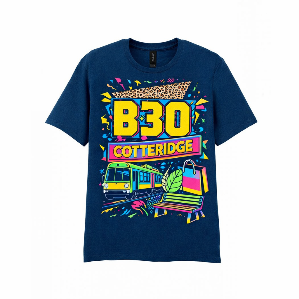 Cotteridge - T-Shirt - Playful Neon Vibe Design