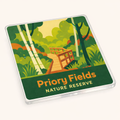 Yardley Wood - Coaster - Mid-Century Retro - Priory Fields Nature Reserve