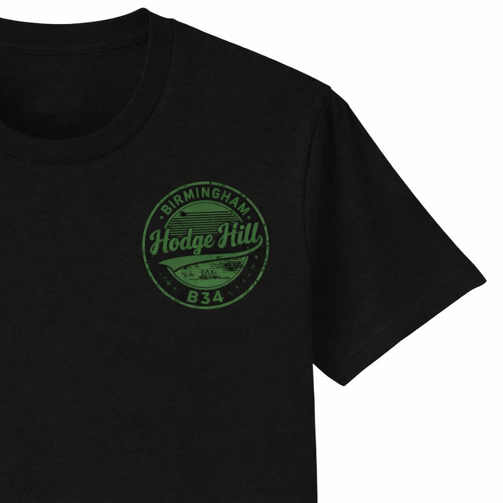 Hodge Hill - T-Shirt - B34 Vintage Stamp Design