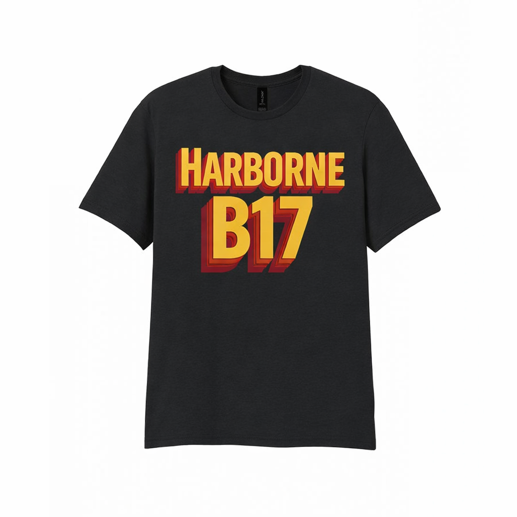 Harborne - T-Shirt - Bold 3D Type Design