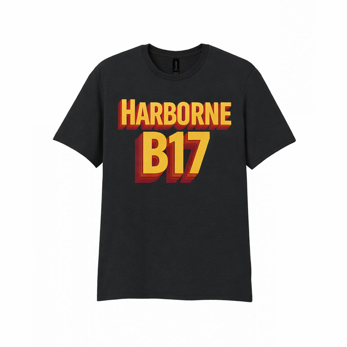 Harborne - T-Shirt - Bold 3D Type Design