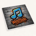 Westside - Coaster - Urban Street Art - Music Note
