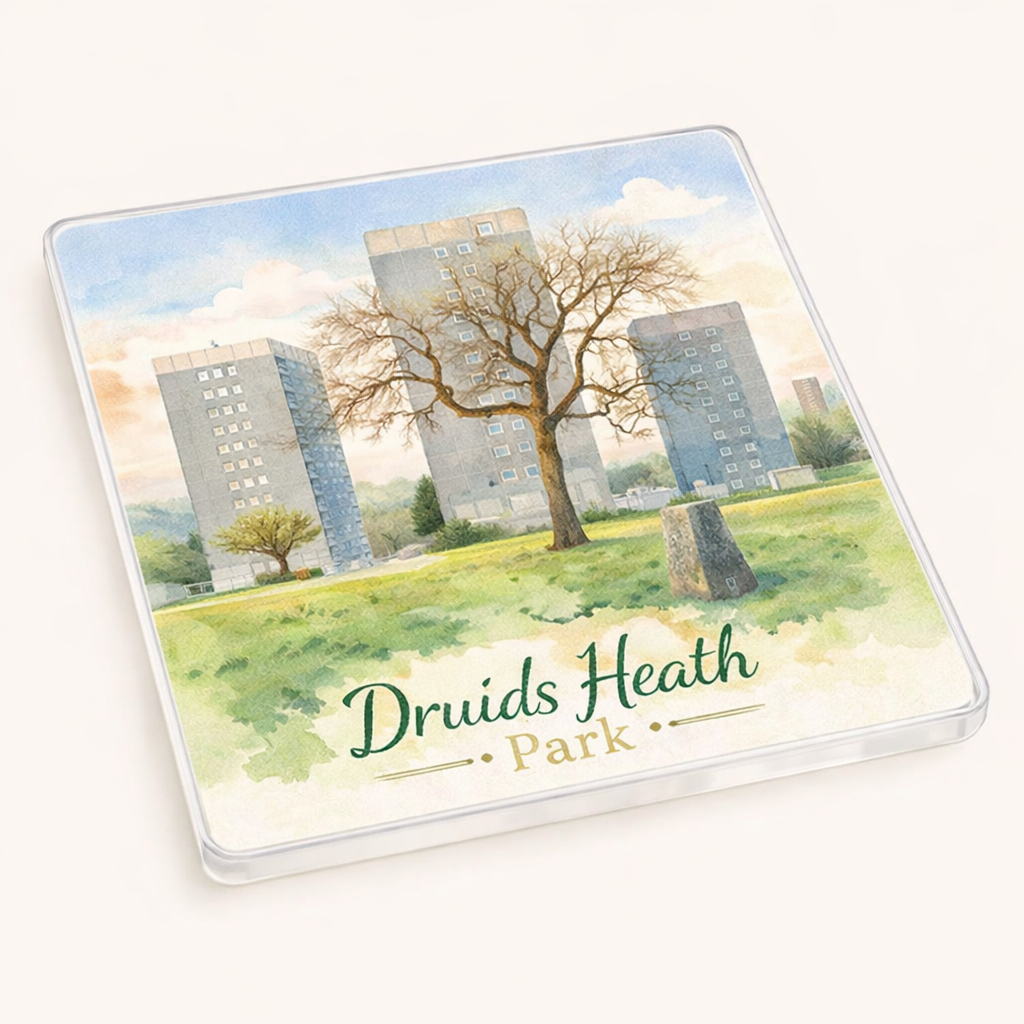 Druids Heath - Coaster - Soft Watercolours - Druids Heath Park
