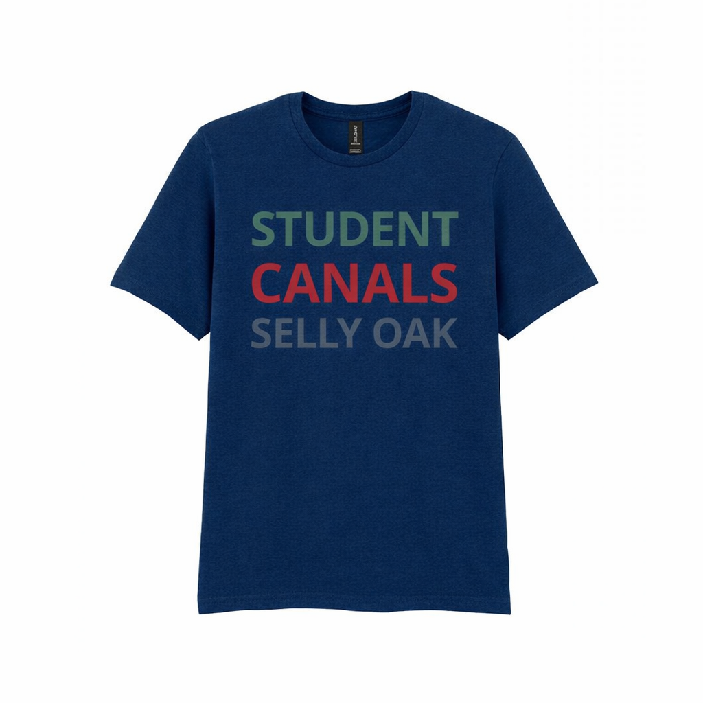 Selly Oak - T-Shirt - Minimal Type Stack Design