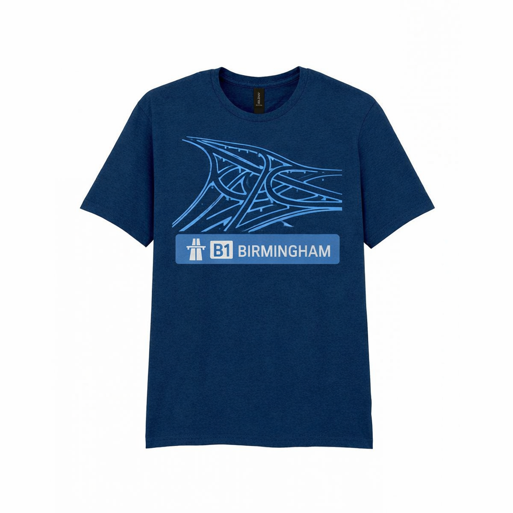 Birmingham - T-Shirt - Spaghetti Junction Road Sign Design
