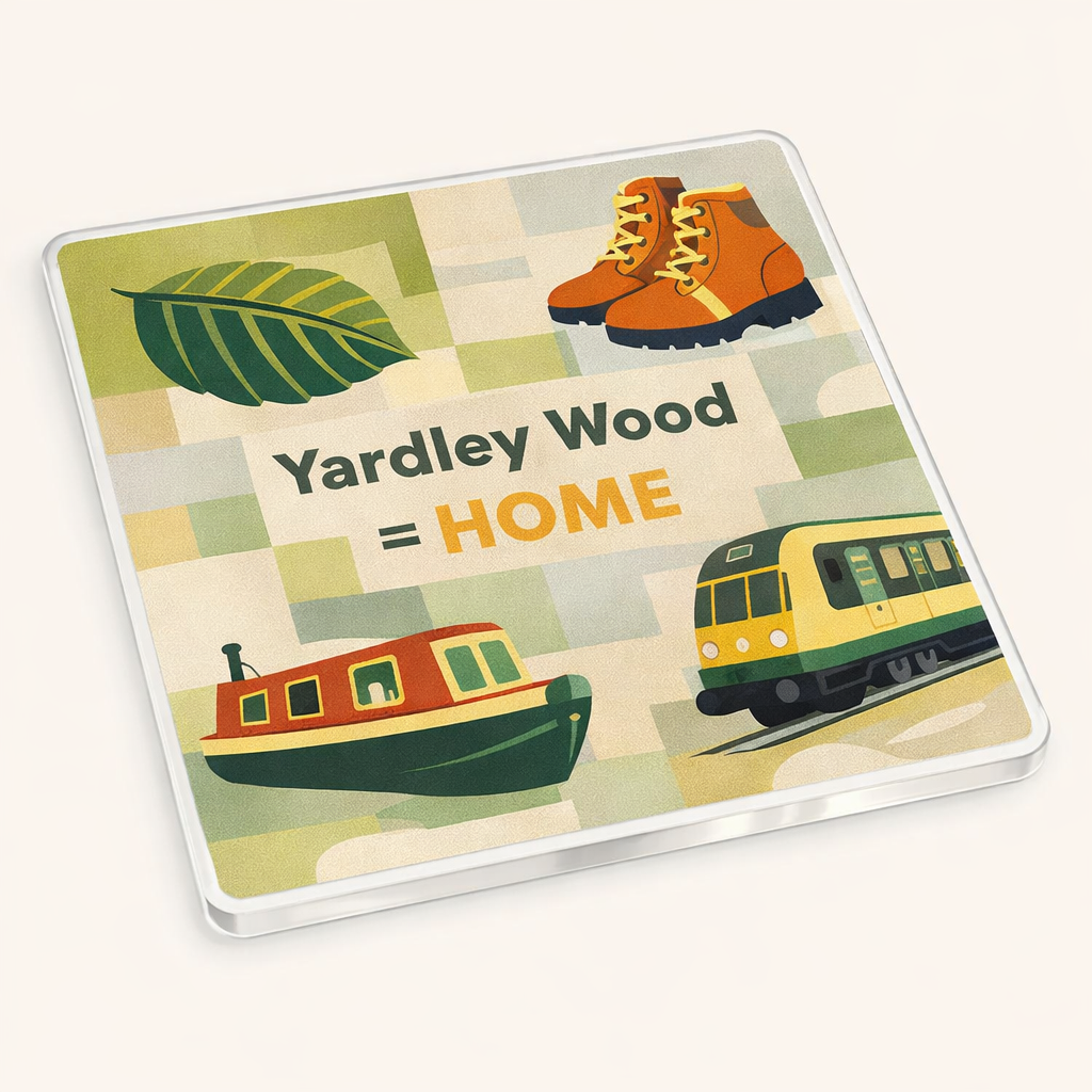 Yardley Wood - Coaster - Mid-Century Retro - Local Icons