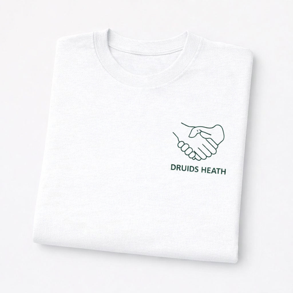 Druids Heath - T-Shirt - Minimal Line Icon Design - Community