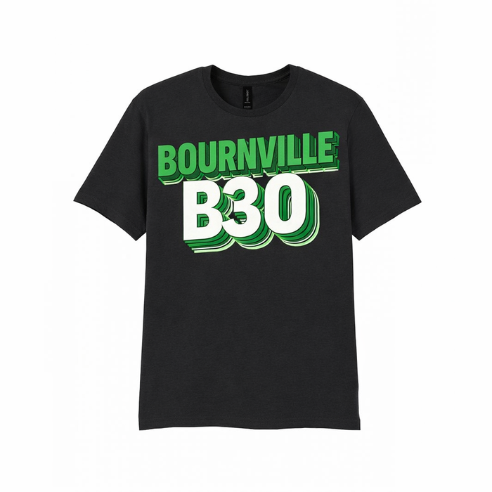 Bournville - T-Shirt - Bold 3D Type Design