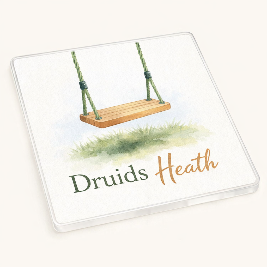 Druids Heath - Coaster - Soft Watercolours - Playground Swing