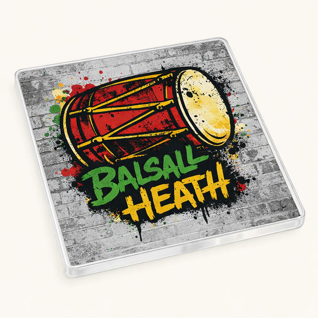 Balsall Heath - Coaster - Urban Street Art - Dohl Drum