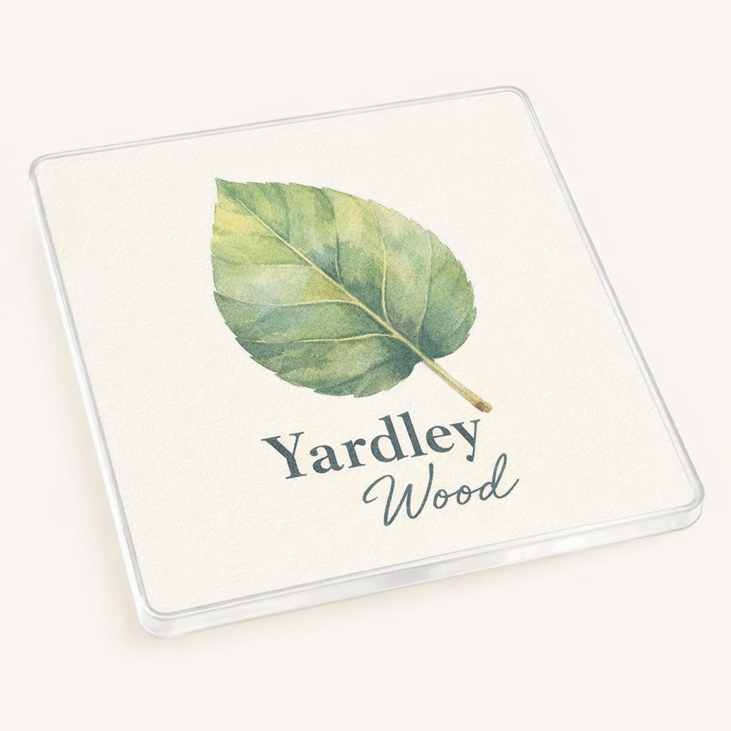 Yardley Wood - Coaster - Soft Watercolours - Leaf