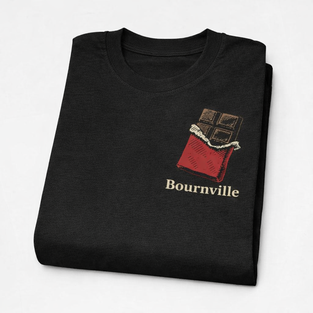 Bournville - T-Shirt - Minimal Cool Design - Chocolate Bar