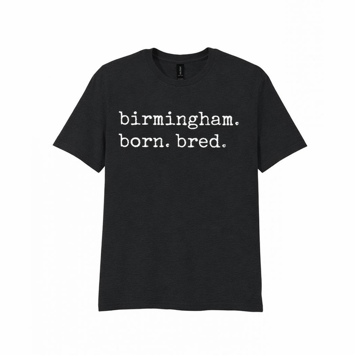 Birmingham - T-Shirt - Born & Bred Stamped Type