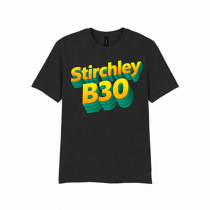 Stirchley - T-Shirt - Bold 3D Type Design