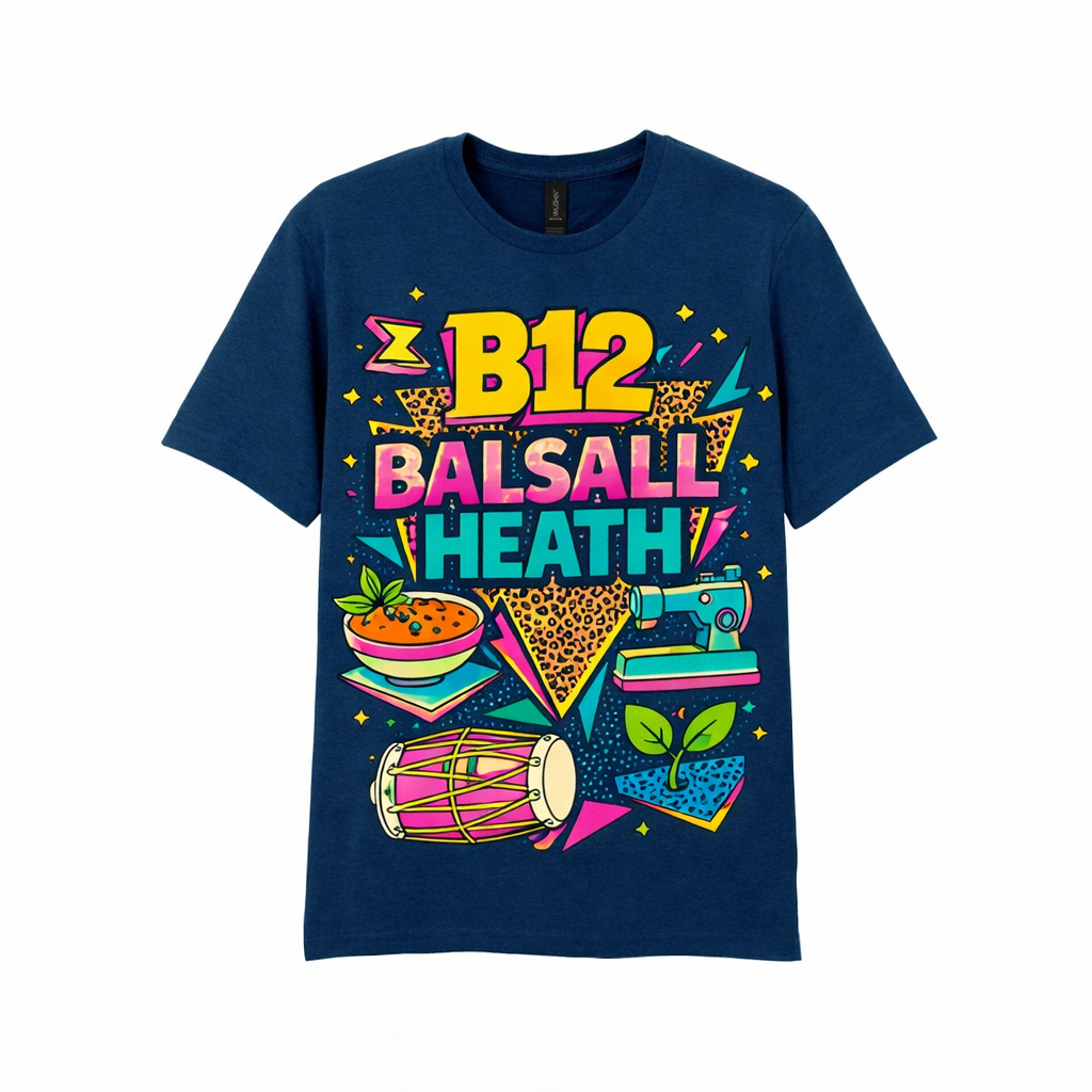Balsall Heath - T-Shirt - Playful Neon Vibe Design
