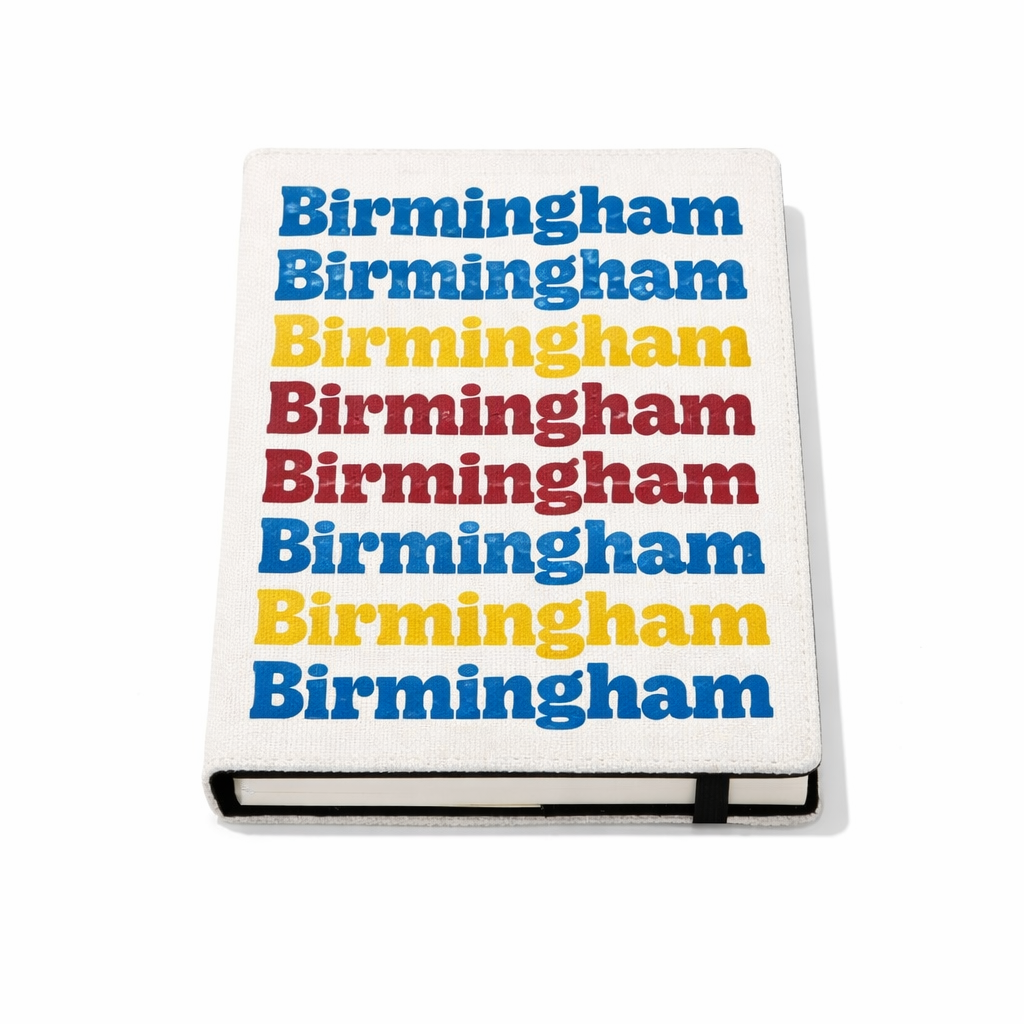 Retro Birmingham - Notepad - Retro Typography Design