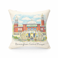 Balsall Heath - Cushion - Artistic Illustration Design - Birmingham Central Mosque